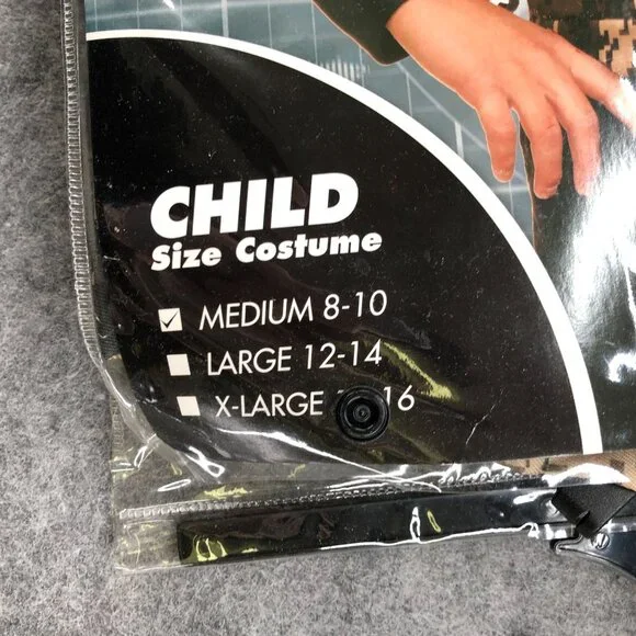 Spirit Halloween Kids M 8-10 Military Costume Vest Special Ops Soldier Army‎ - Picture 4 of 7